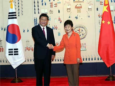 Xi Jinping and Park Geun-hye
